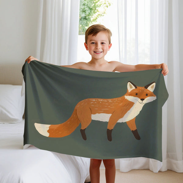 Fox personalized blankets for kids and babies - Foxy Friend