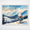 Bunny Wall Decor for Kids and Nursery Rooms - Bunny Slopes