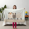 Sheep personalized children's blankets - Baa Baa Bunch