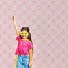 Geometric Theme Nursery Wallpaper - Sharp Pinks
