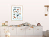 Educational Sea Animals Wall Art