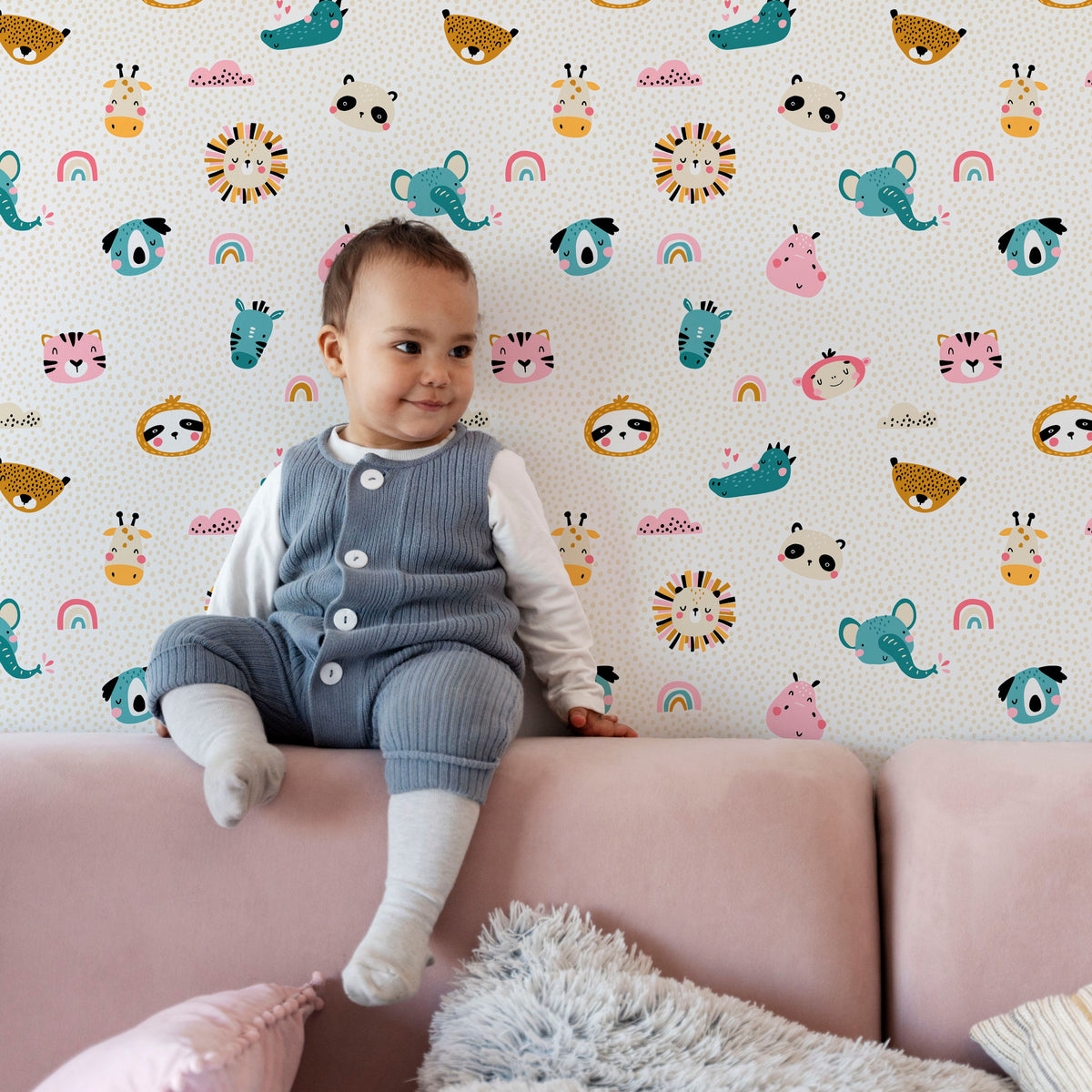 Animal Wallpaper for Nursery and Kids Rooms - Shop Now!