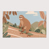 Sloth Area Rug for Kids and Nursery Rooms - Relaxed Roller