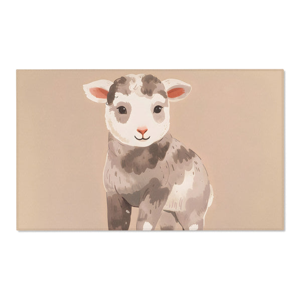 Lamb Rug for Kids and Nursery Rooms - Lamb Love