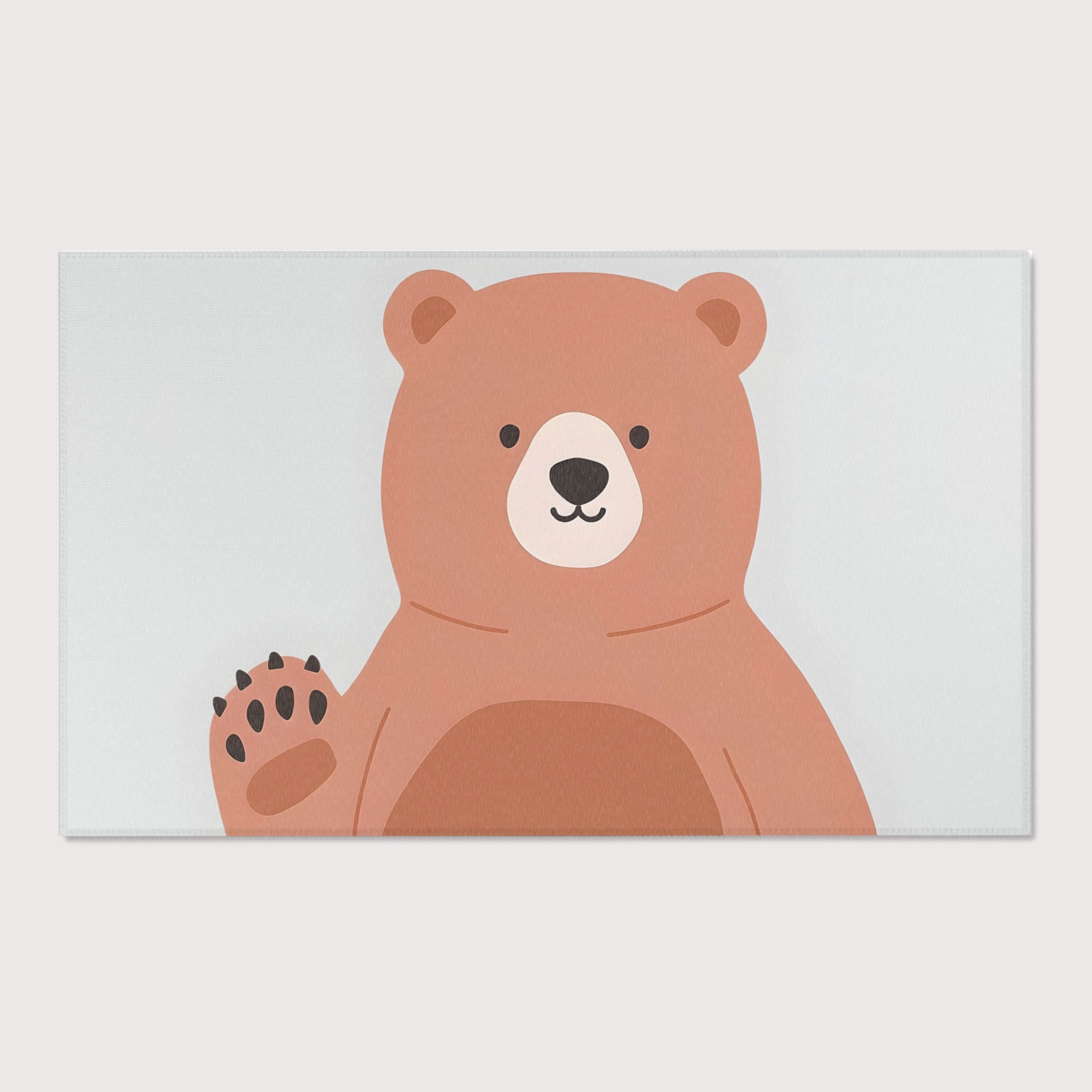 Bear Rug for Nursery and Kids Rooms - Gentle Giant Greeting