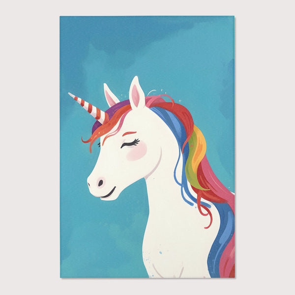 Unicorn Area Rug for Kids and Nursery Rooms - Candy Horn