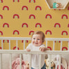 Rainbow Peel and Stick or Traditional Wallpaper - Sunset Arches Playland
