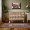 Firetruck Rug for Nursery and Kids Rooms - Rapid Red Rover