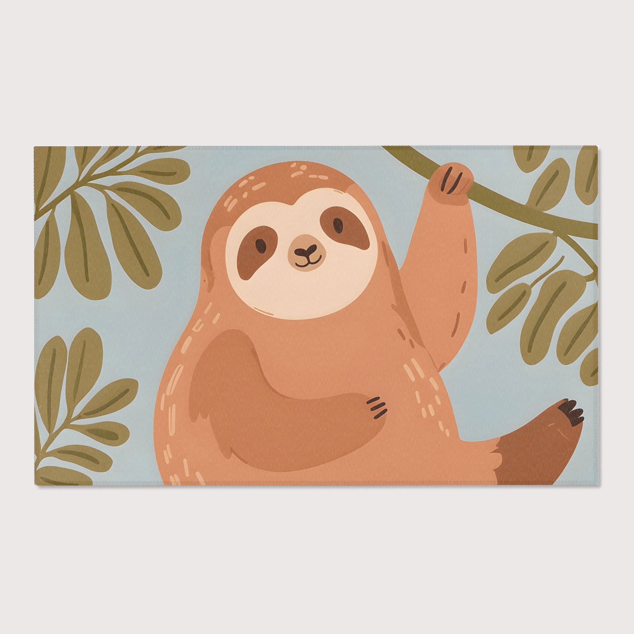 Sloth Rug for Kids and Nursery Rooms - Hangin' Around