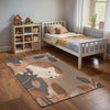 Kids and Nursery Hedgehog Area Rug - Hedgy Hideaway