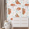 Sloth Peel and Stick or Traditional Wallpaper - Sloth Sanctuary