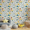 Dinosaur Peel and Stick or Traditional Wallpaper - Prehistoric Playtime