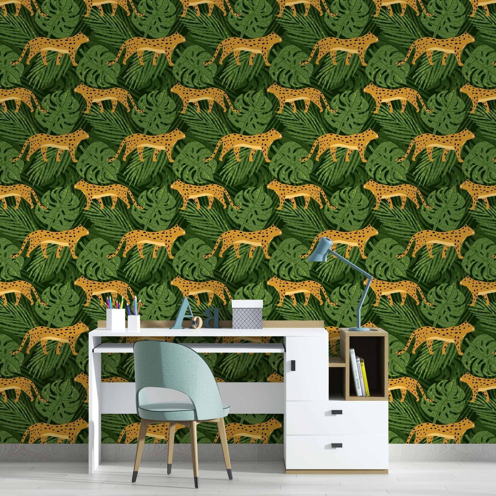 Leopard Wallpaper for Nursery and Kids Rooms - Leopard’s Lair