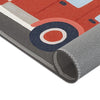 Firetruck Rug for Kids and Nursery Rooms - Frostfire Freewheeler