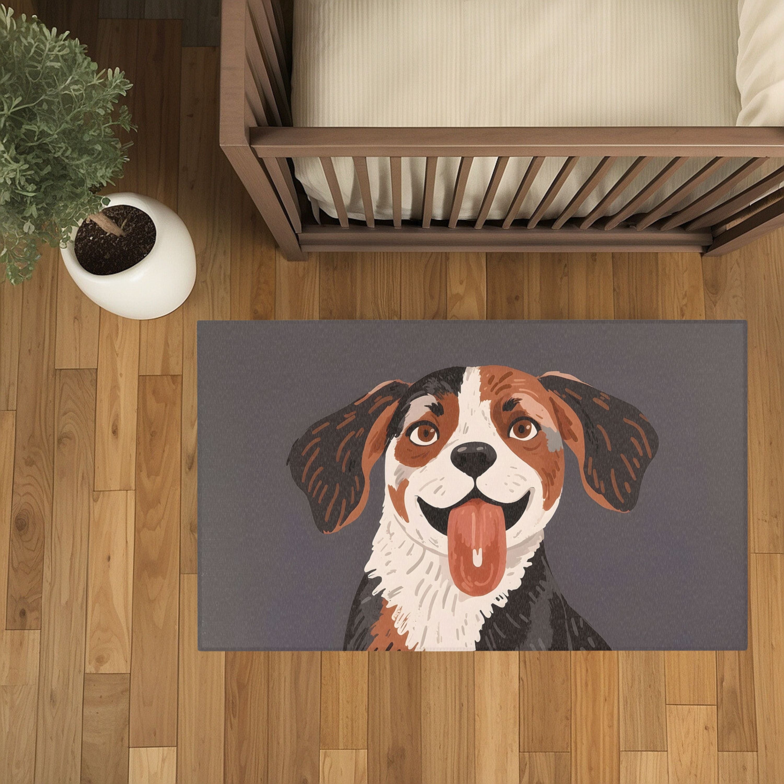 Dog Rug for Kids and Nursery Rooms - Doggy Delight