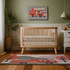 Firetruck Rug for Kids and Nursery Rooms - Frostfire Freewheeler