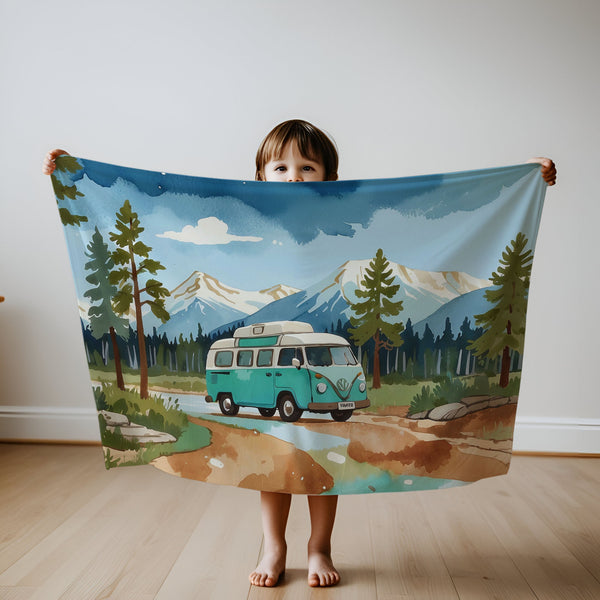 Car personalized blankets for kids and babies - Van Voyage