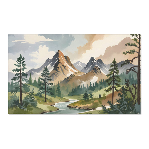 Kids and Nursery Mountain Area Rug - Peaks and Pines