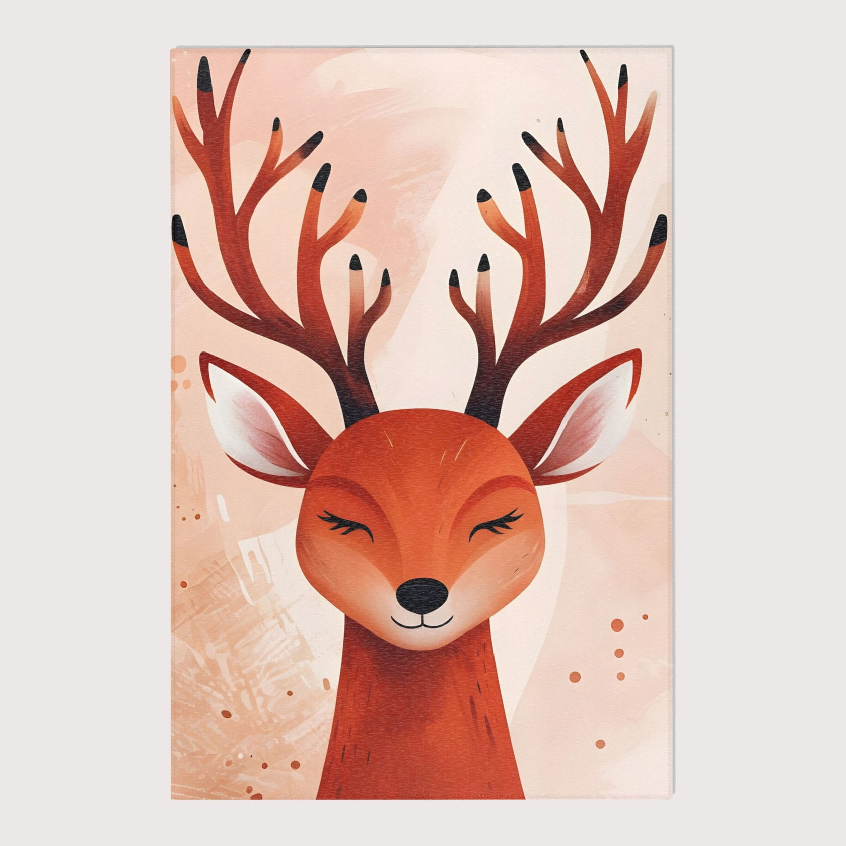 Deer Area Rug for Nursery and Kids Rooms - Deerly Beloved