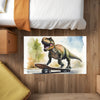 Dinosaur Rug for Nursery and Kids Rooms - Skate-O-Saurus