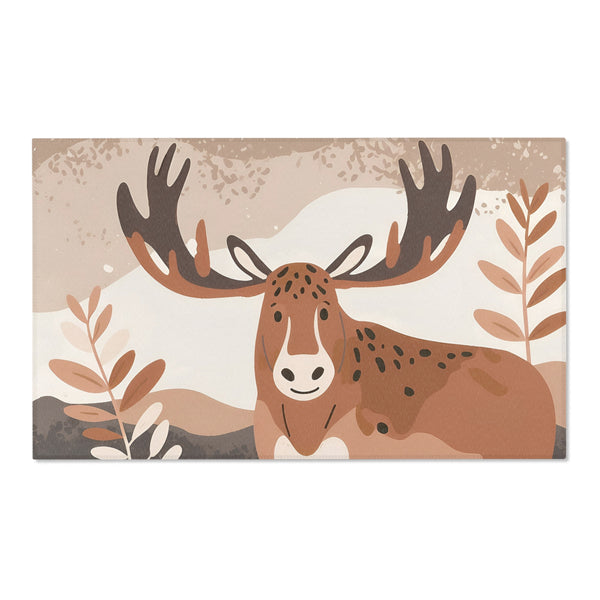 Nursery and Kids Moose Area Rug - Majestic Moose