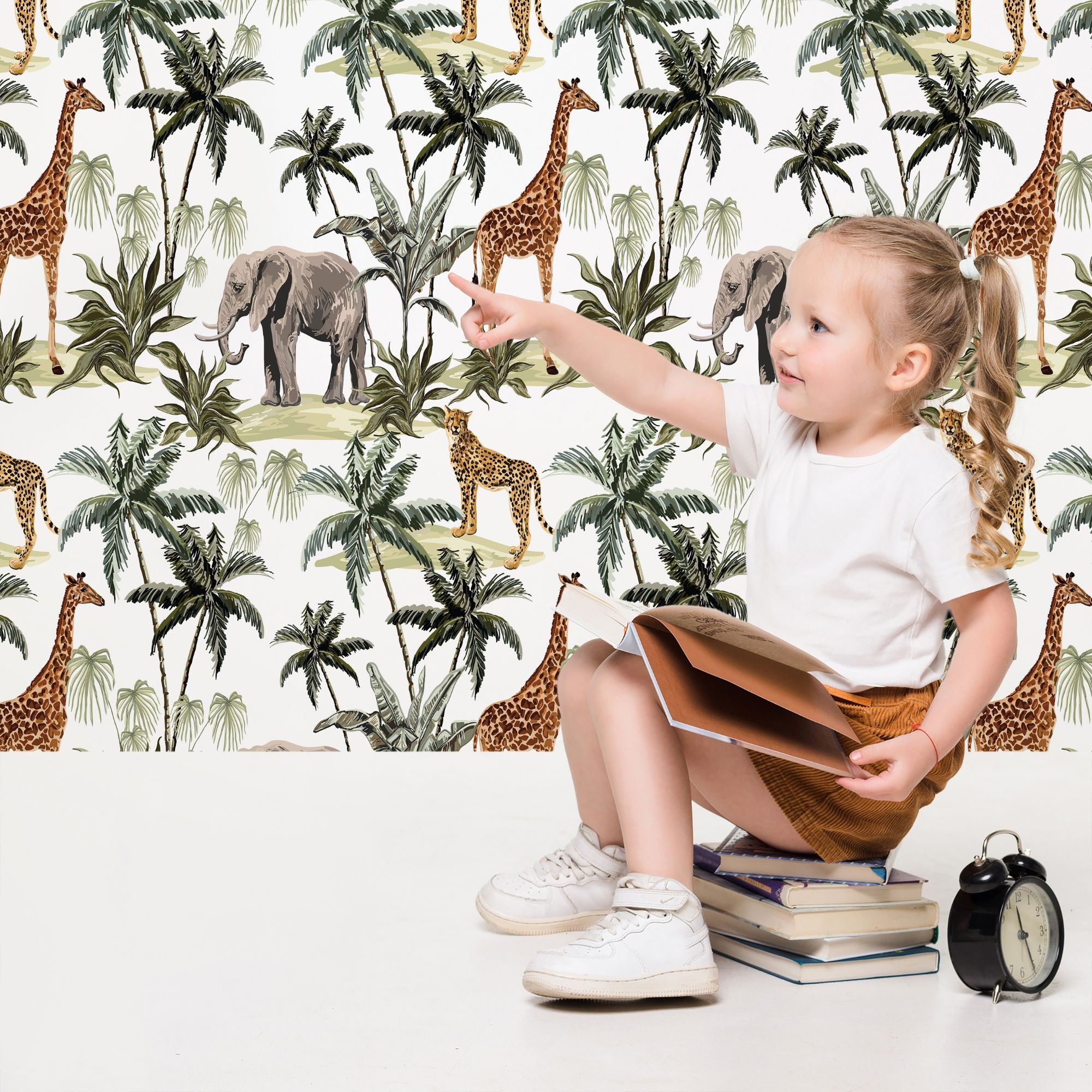 Safari Peel and Stick or Traditional Wallpaper - Jungle Dream