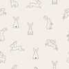 Bunny Peel and Stick or Traditional Wallpaper - Bunny Activities