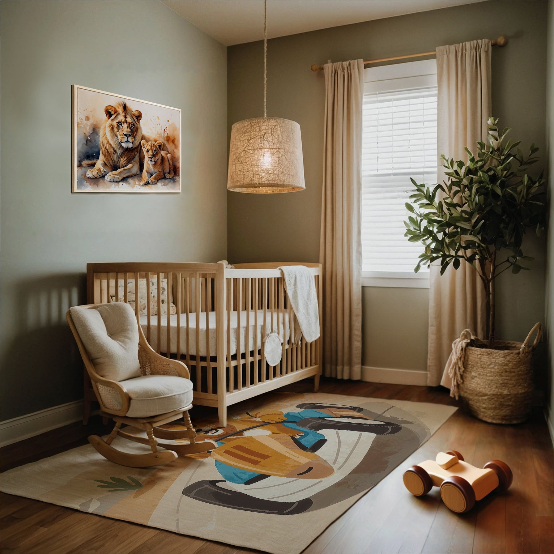 Lion Wall Decor for Kids and Nursery Rooms - Furry Royals