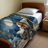 Bear personalized children's blankets - Bear’s Moonlit Tales