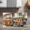 Nursery and Kids Firetruck Rug - Flame Fighter