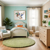 Duck Wall Art for Nursery, Playroom or Kids Bedrooms - Watercolor Flying Mallard with Vibrant Blue Accents - Mallard Grace