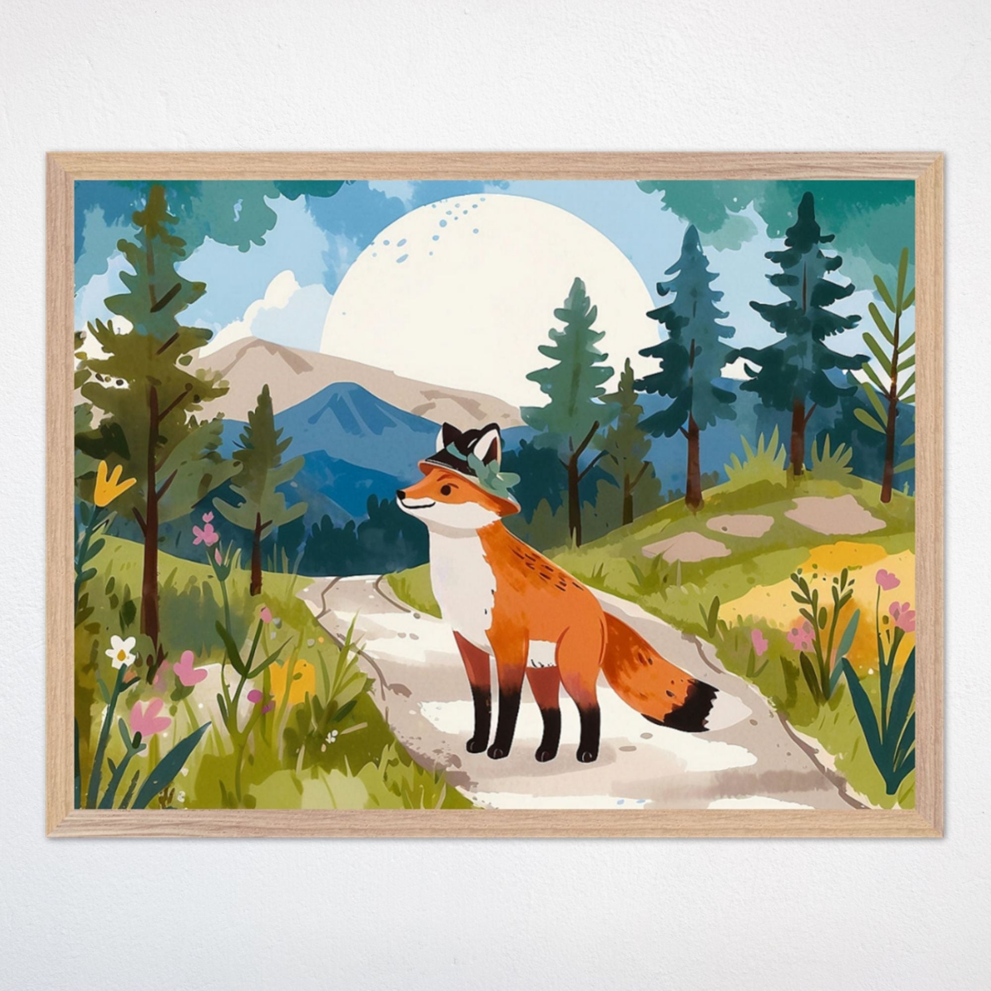 Fox Wall Decor for Kids and Nursery Rooms - Fox on Tour