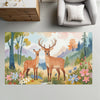 Deer Rug for Nursery and Kids Rooms - Fawn and Buck