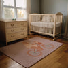 Bear Area Rug for Kids and Nursery Rooms - Teddy’s Tandem Trip