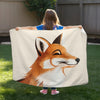 Fox personalized children's blankets - Foxy Smirk