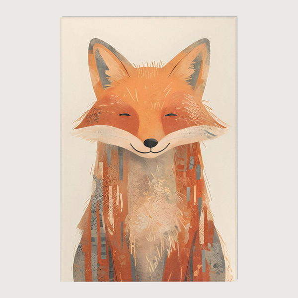 Nursery and Kids Fox Rug - Smiley Snout