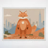 Fox Wall Art for Nursery and Kids Rooms - Foxy Hero