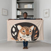 Cheetah personalized blanket for babies and kids - Cheetah Chic