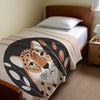 Cheetah personalized blanket for babies and kids - Cheetah Chic