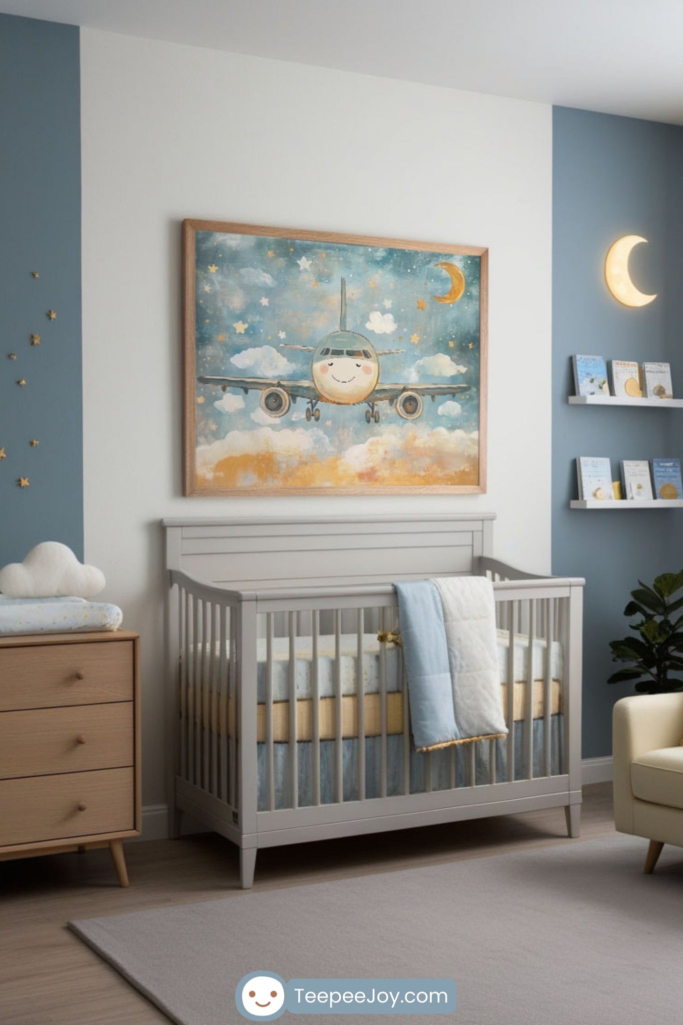 Airplane Wall Art for Nursery and Kids Rooms - Shop Now!