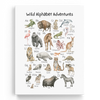Educational Alphabet Animals Wall Art