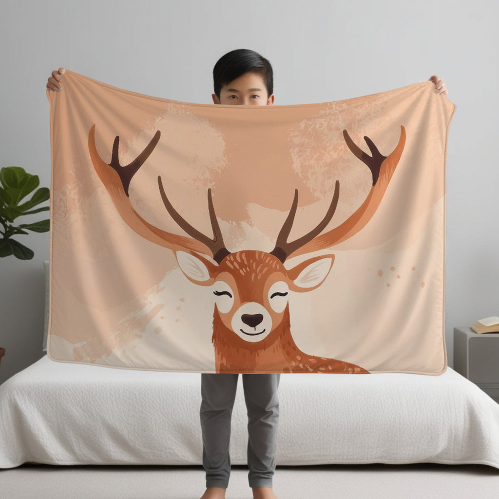 Deer personalized children's blankets - Antler Haven