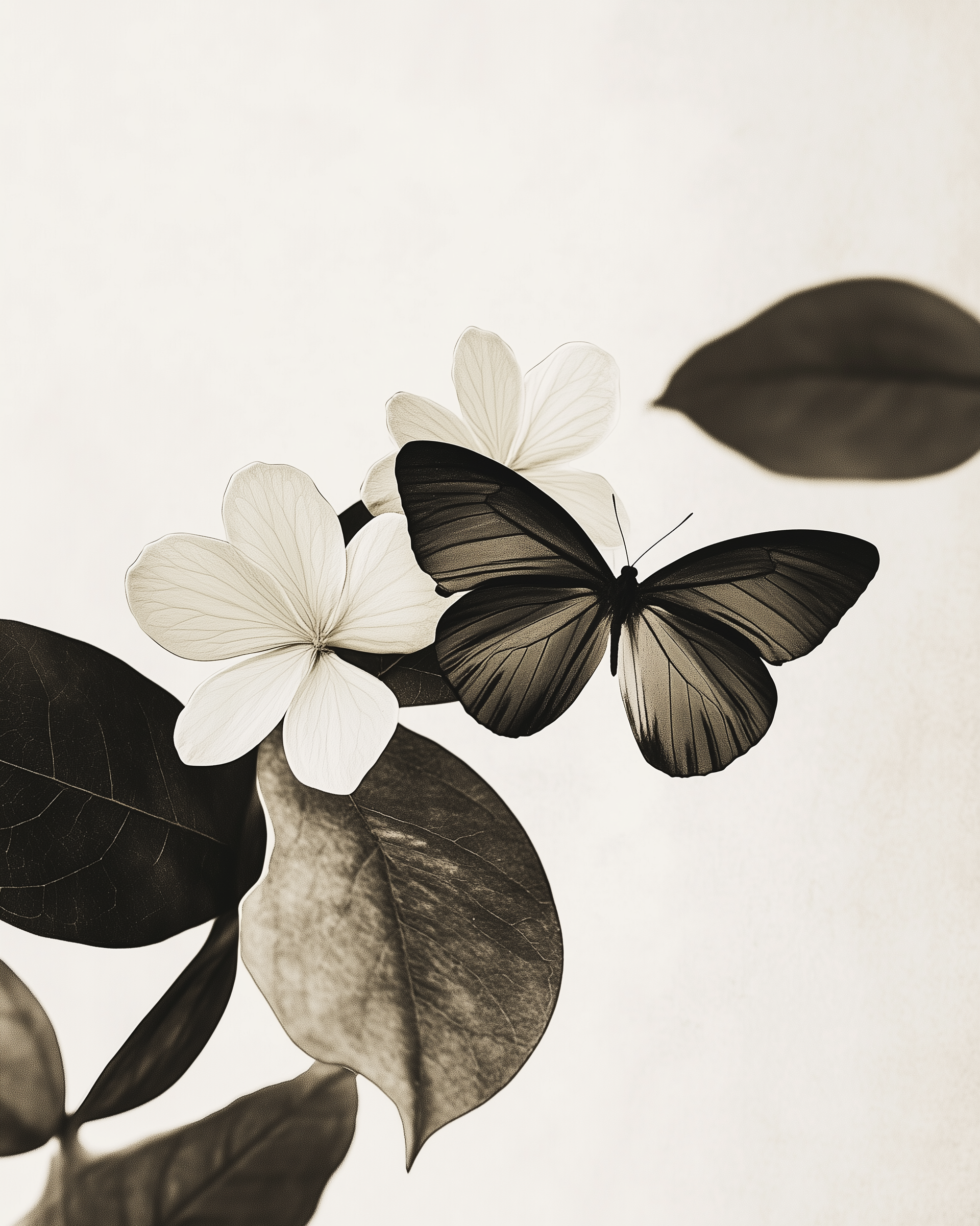 Graceful Bloom - Butterfly Framed Wall Art for Living Room, Bedroom or Office