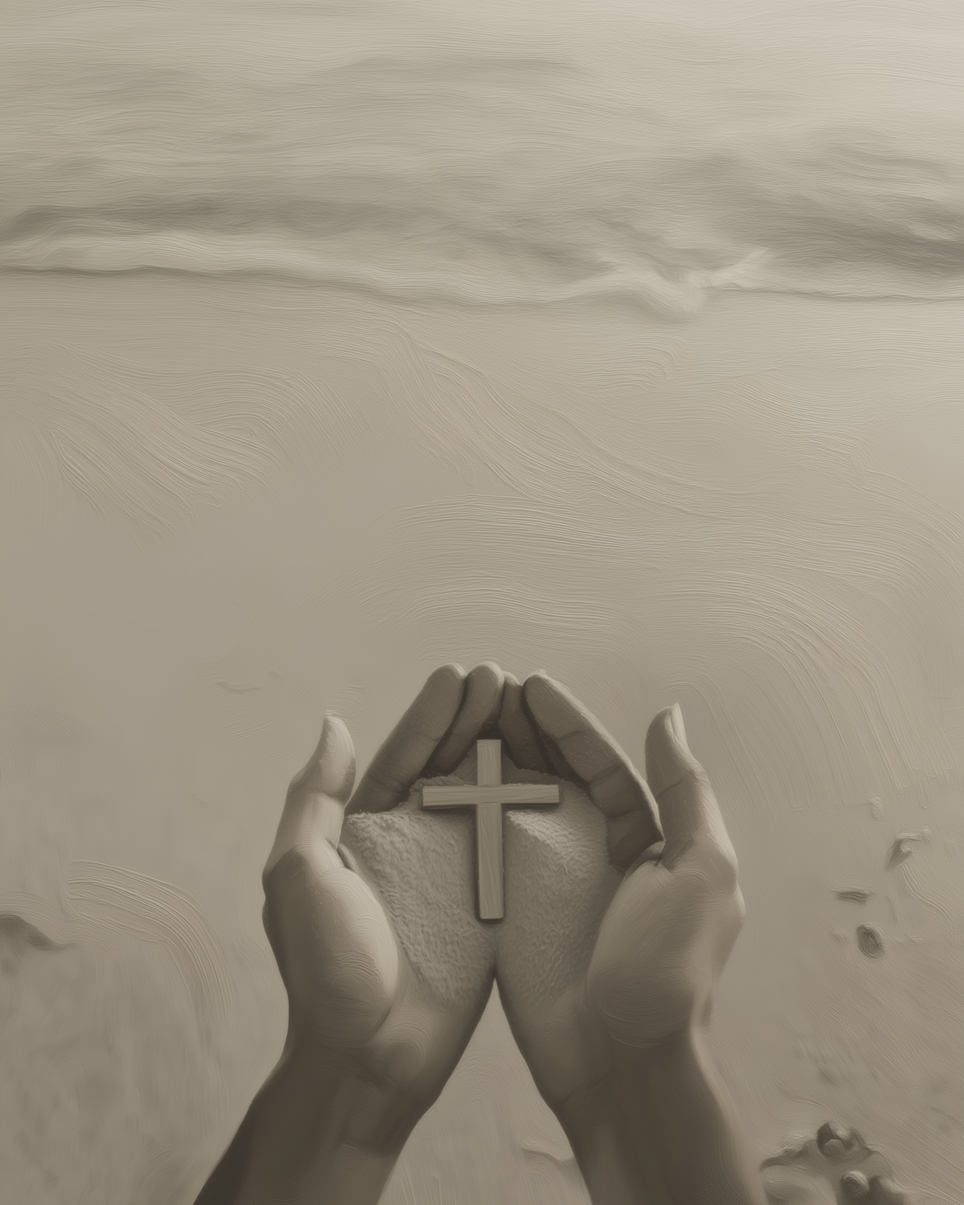 Eternal Sands - Faith Framed Wall Art for Living Room, Bedroom or Office