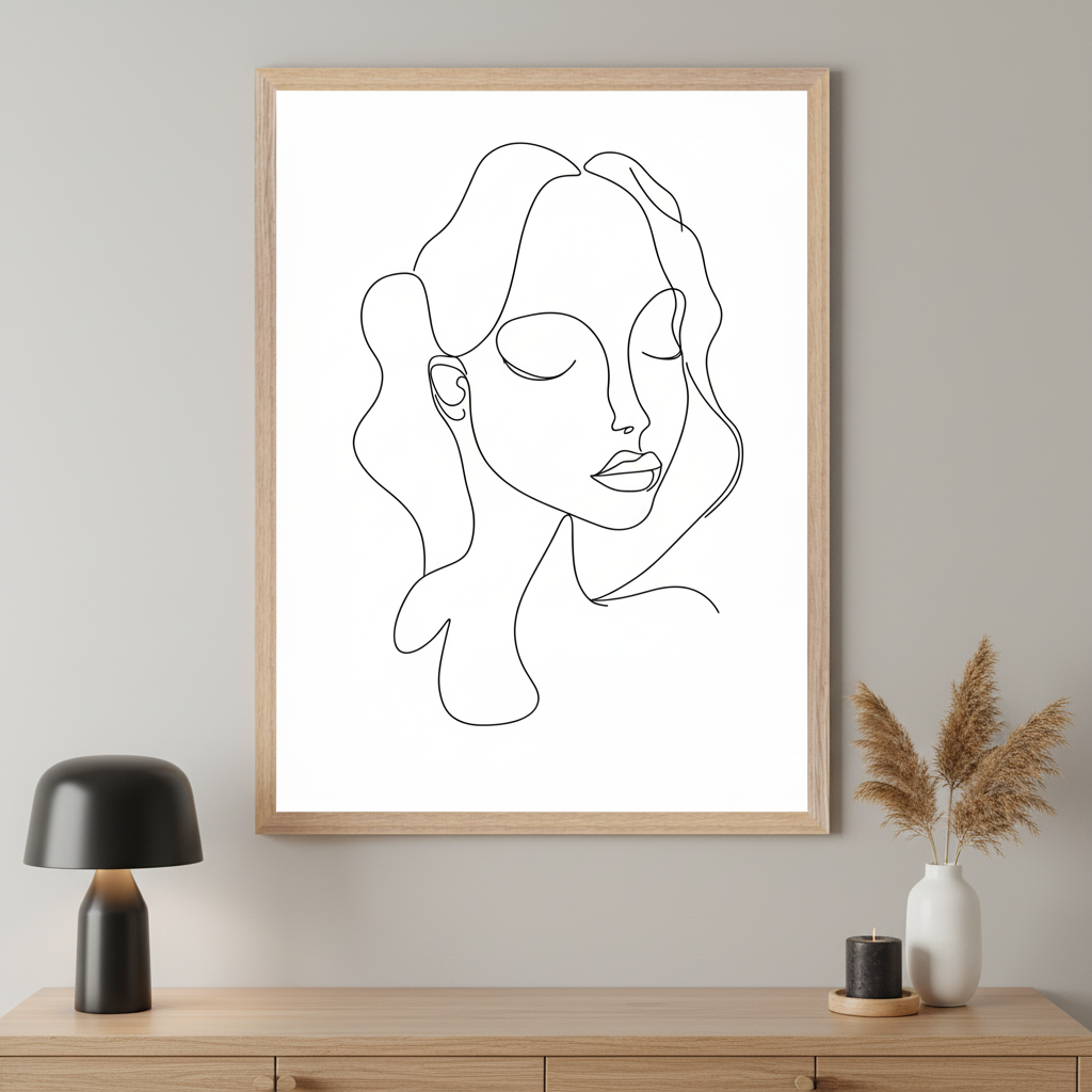 Inner Reflection - Woman Framed Wall Art for Living Room, Bedroom or Office