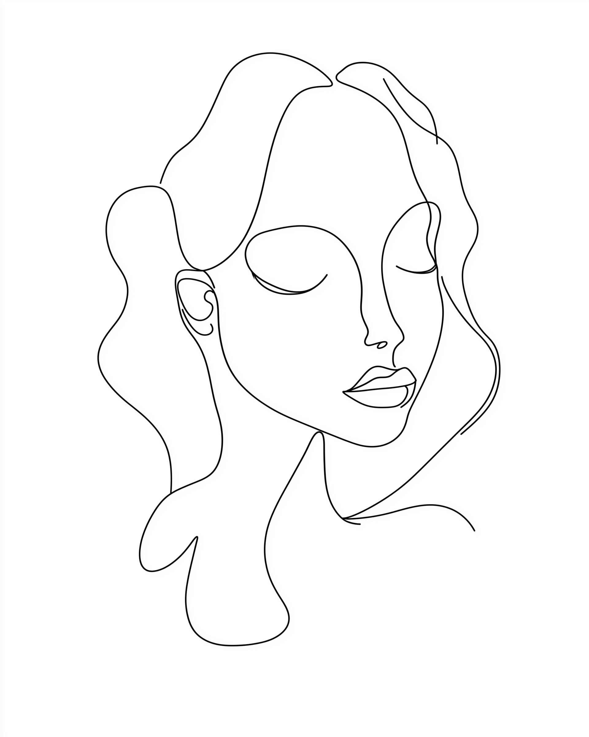 Inner Reflection - Woman Framed Wall Art for Living Room, Bedroom or Office