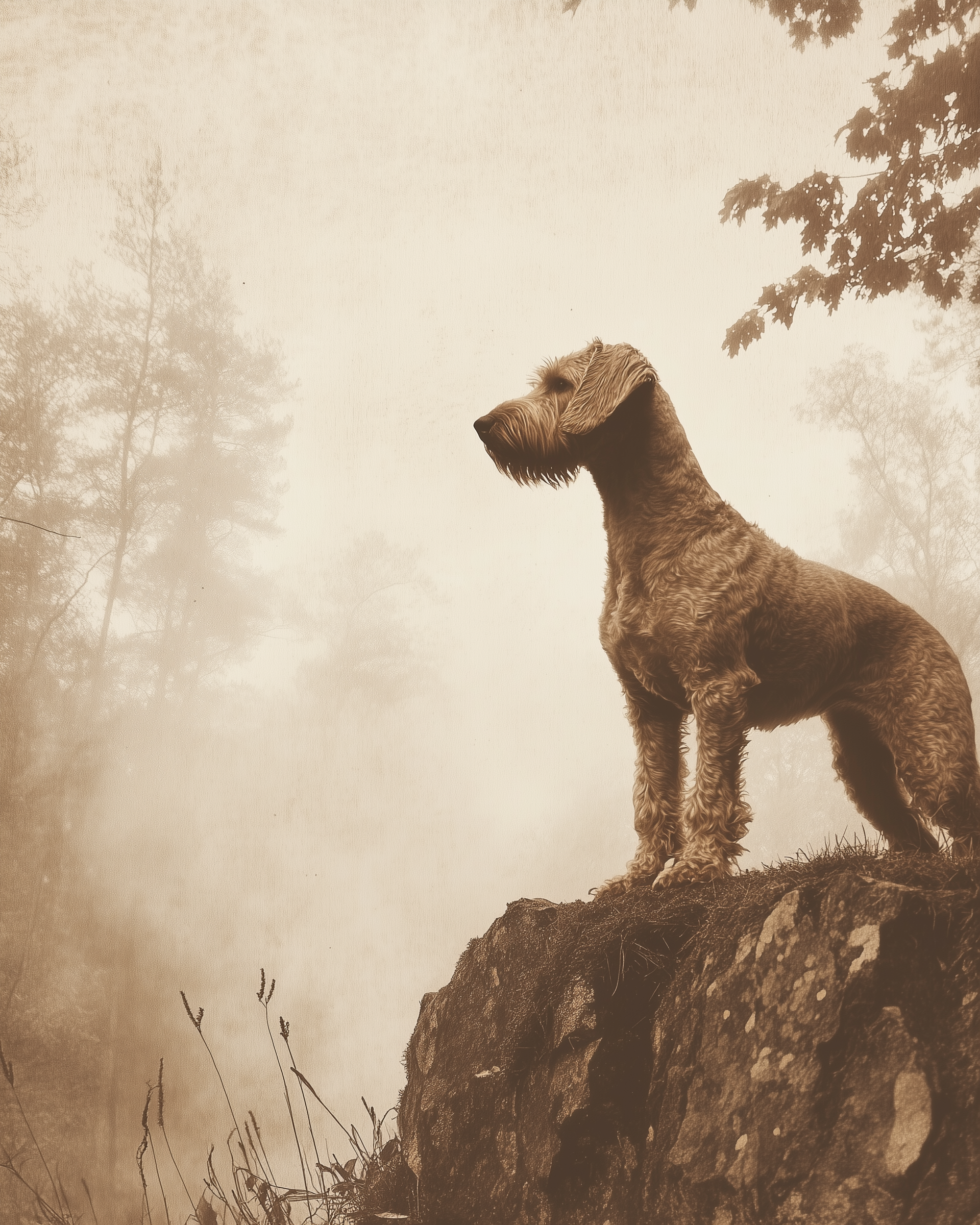 Noble Outlook - Dog Framed Wall Art for Living Room, Bedroom or Office