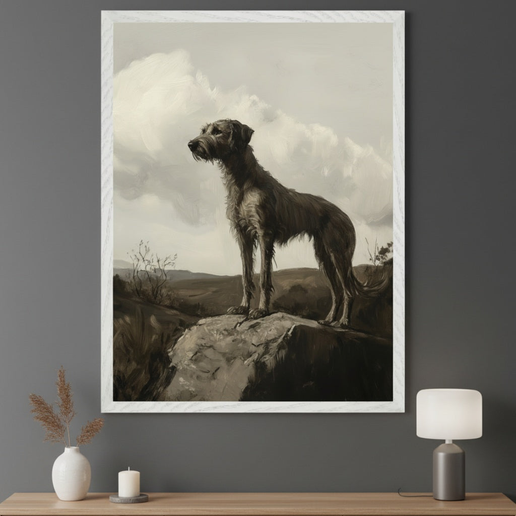 Highland Majesty - Dog Framed Wall Art for Living Room, Bedroom or Office