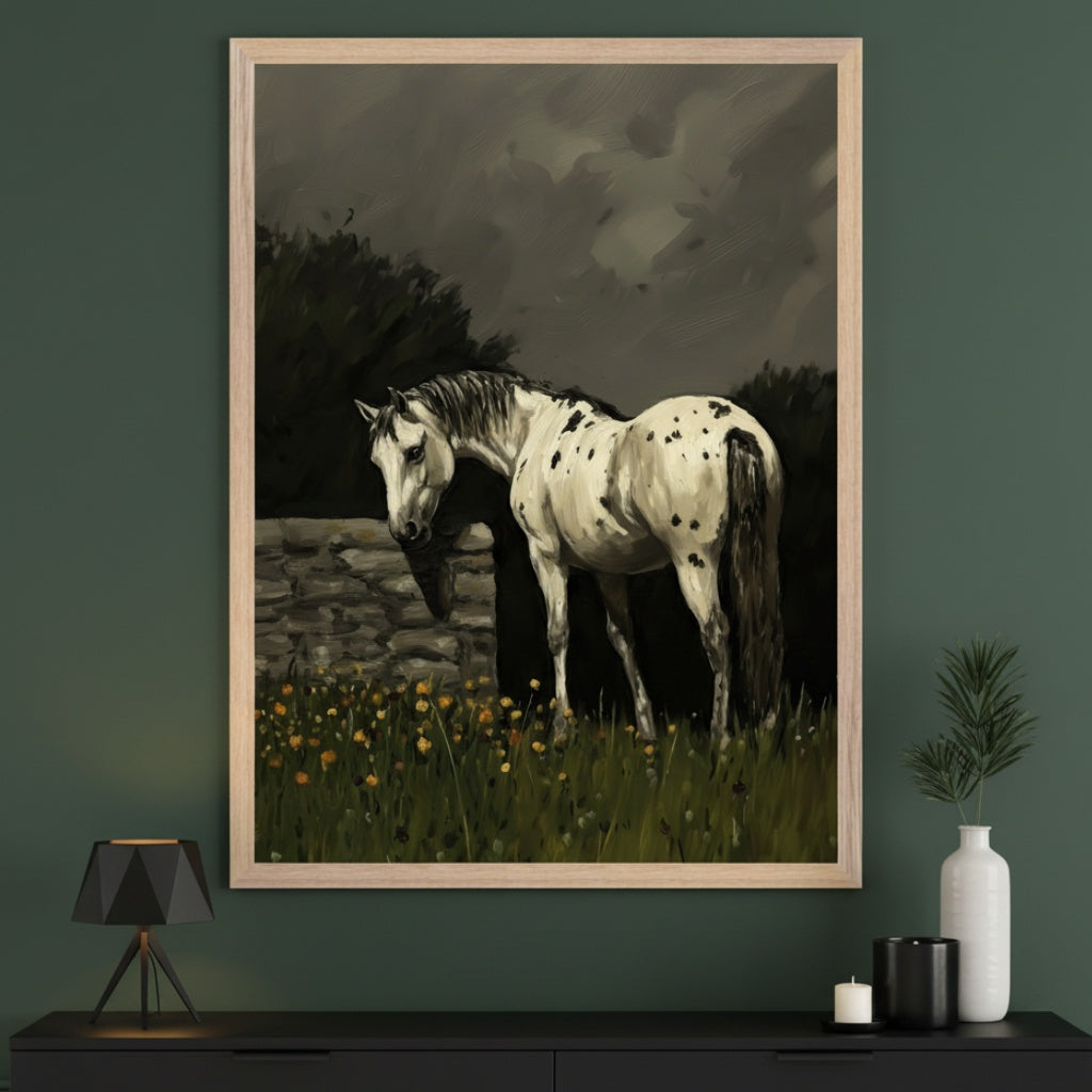 Twilight Steed - Horse Framed Wall Art for Living Room, Bedroom or Office