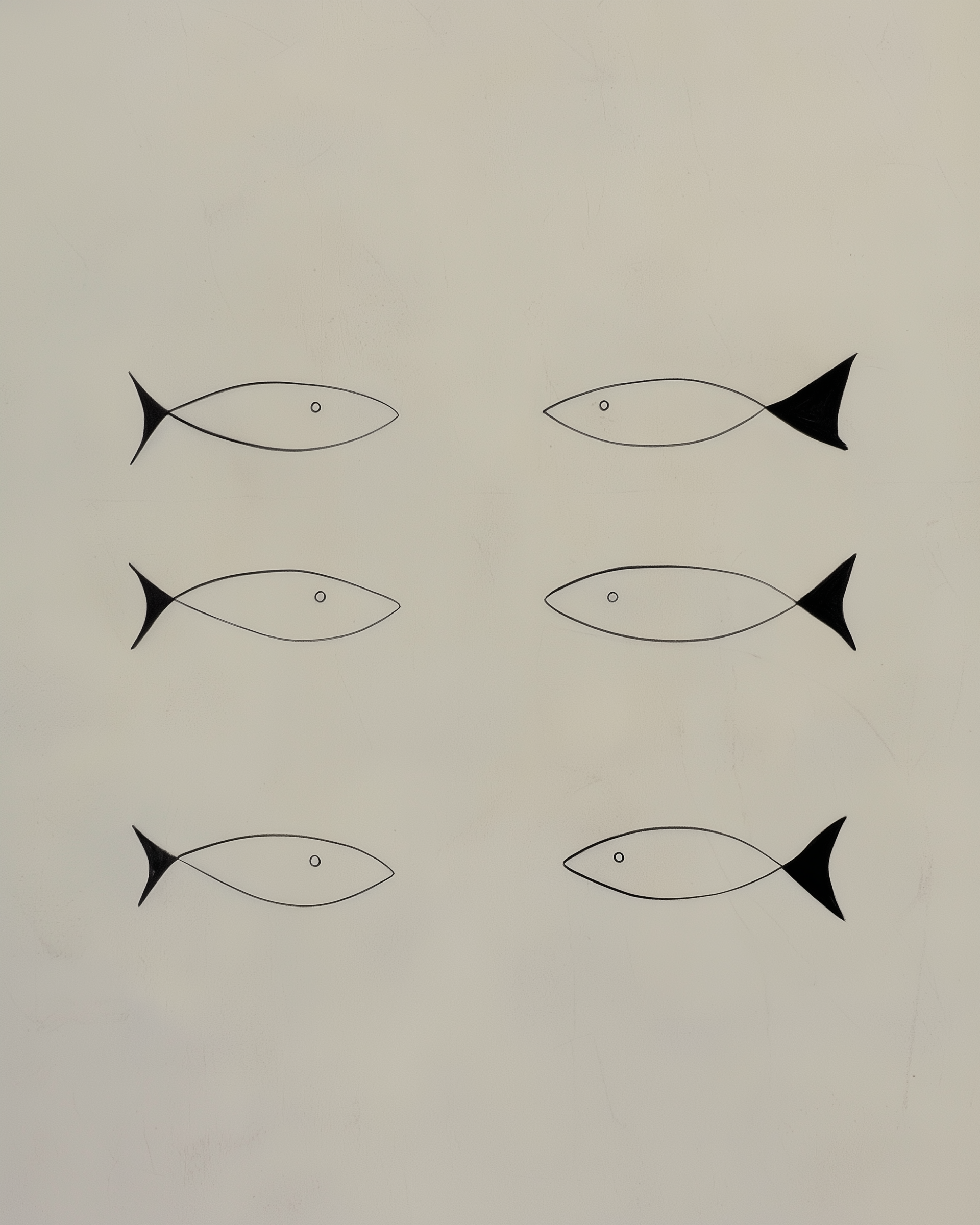 Aquatic Forms - Fish Framed Wall Art for Living Room, Bedroom or Office